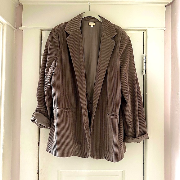 Donni cord blazer in mushroom (tan) NWOT SZ L - Picture 5 of 5